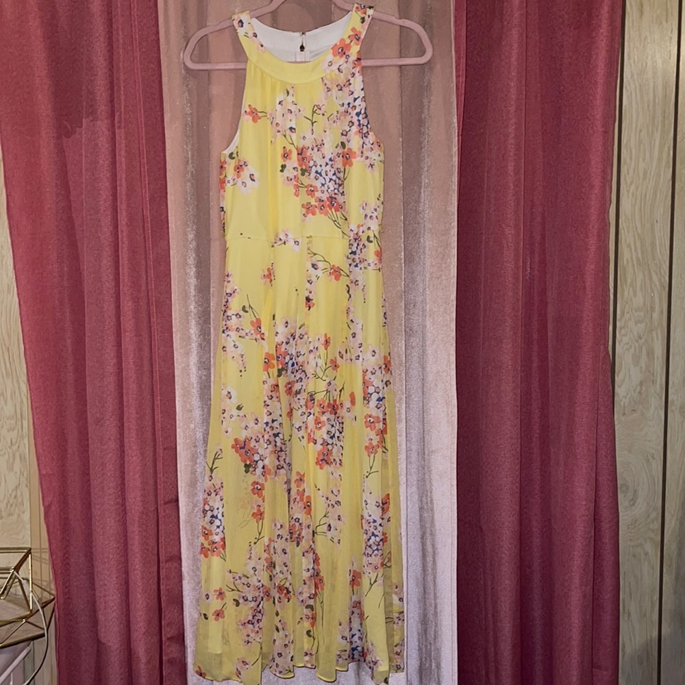 Tommy Hilfiger Yellow Floral Dress